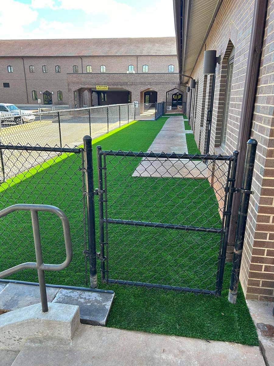 Retaining Wall and Artificial Grass Installation in Spartanburg, SC Image